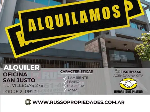 Alquiler oficina San Justo