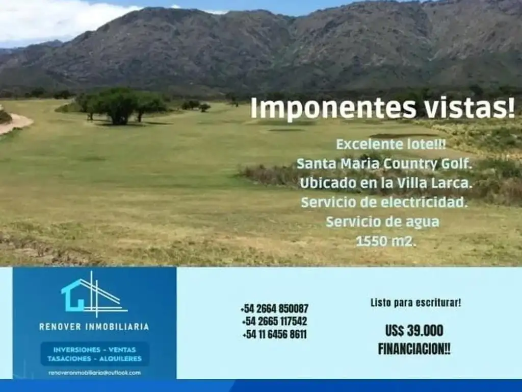 Lote en venta