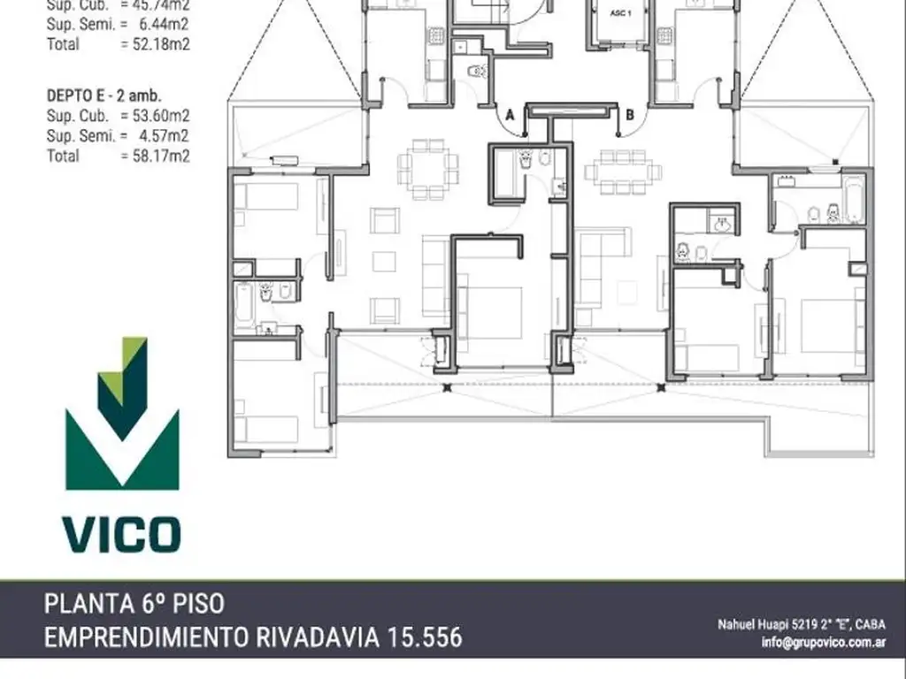 Departamento en el emprendimiento Av Rivadavia 15500