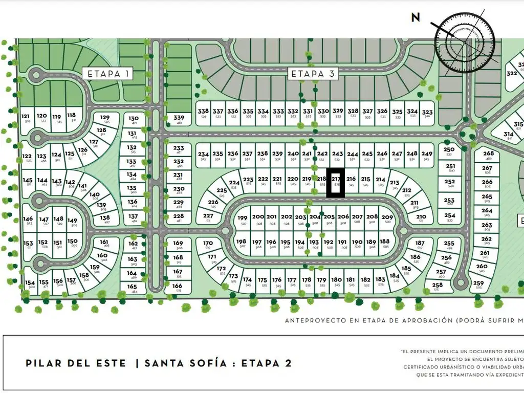 VENTA LOTE 217 Santa Sofía Pilar del Este