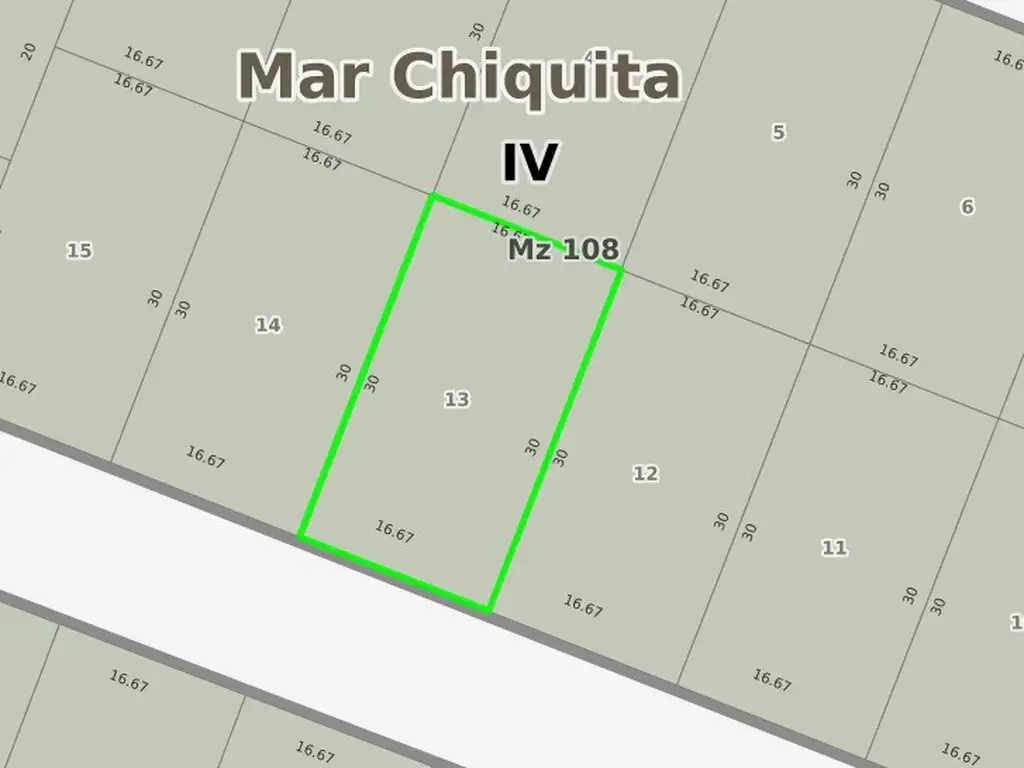 Lote 500m2- Santa Elena - Mar Chiquita