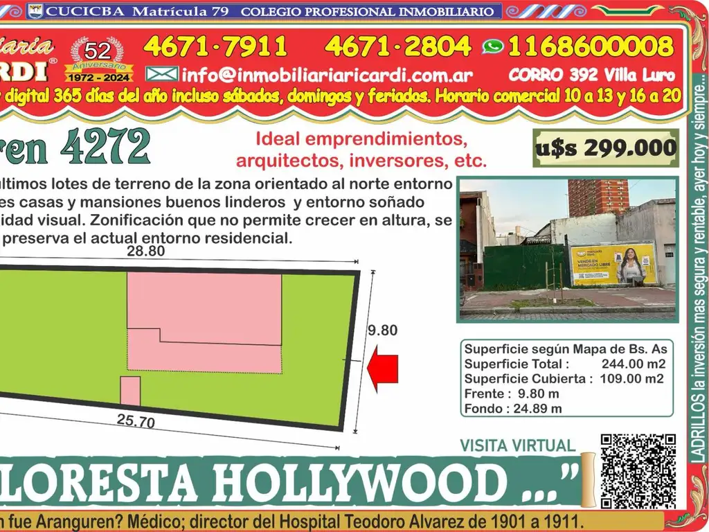 FLORESTA   HOLLYWOOD.. entorno soñado de grandes casas