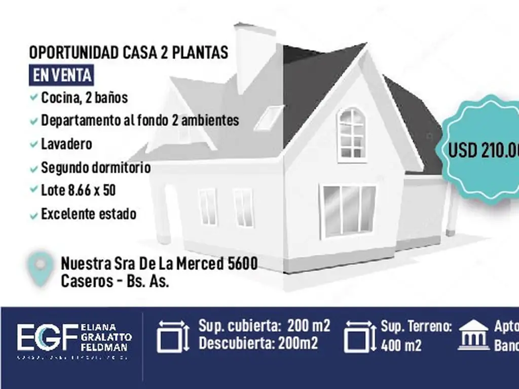 Oportunidad casa 2 plantas