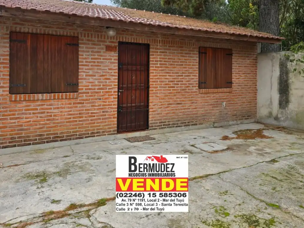 Venta Chalet 3 Ambientes En Mardel Tuyú Calle 97 Entre 3 Y 4