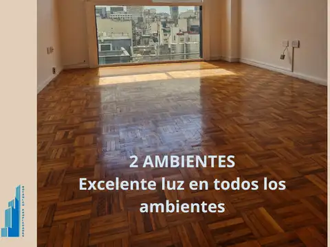 Congreso 2 amb. Frente de 40 mts,  con mucha luz en todos los ambientes, cocina y baño completo. Con excelente vista a ciudad.