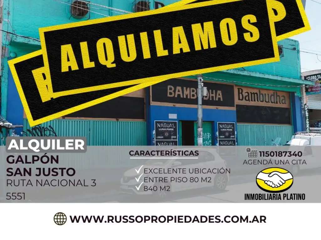 Alquiler Galpon San Justo