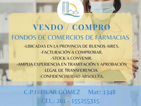 VENDO "FONDOS DE COMERCIO DE FARMACIA". CIUDADELLA