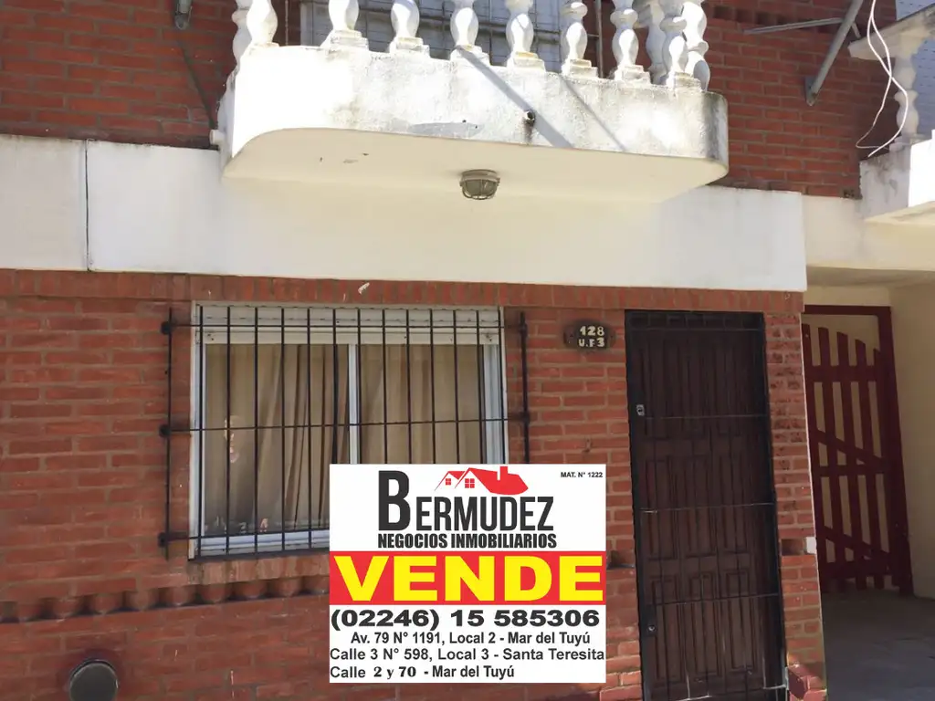 Duplex venta 4 ambientes Santa Teresita calle 3 entre 28 y 29