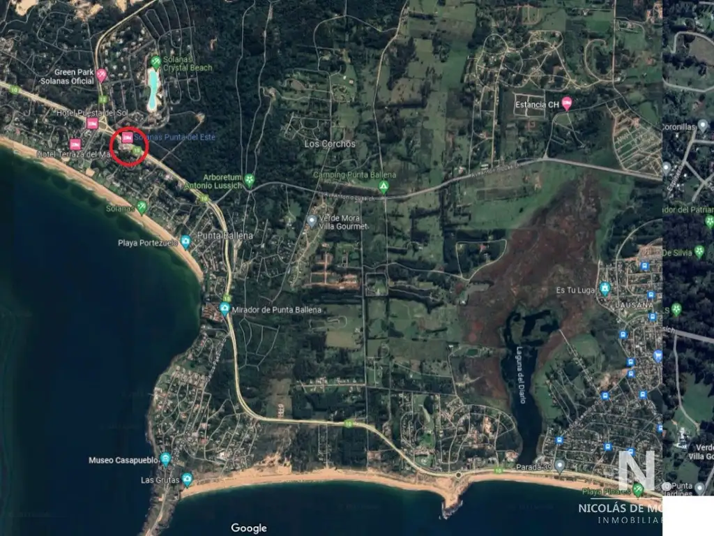 Lote sobre Ruta en venta en Solanas - Punta del Este