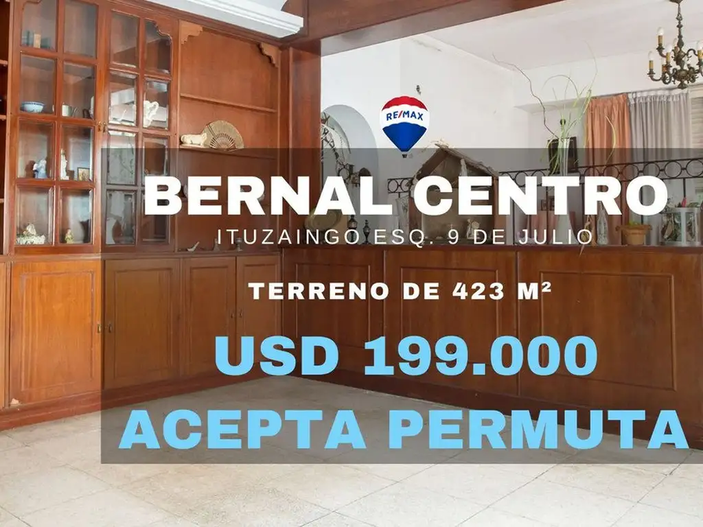 VENTA TERRENO BERNAL CENTRO QUILMES