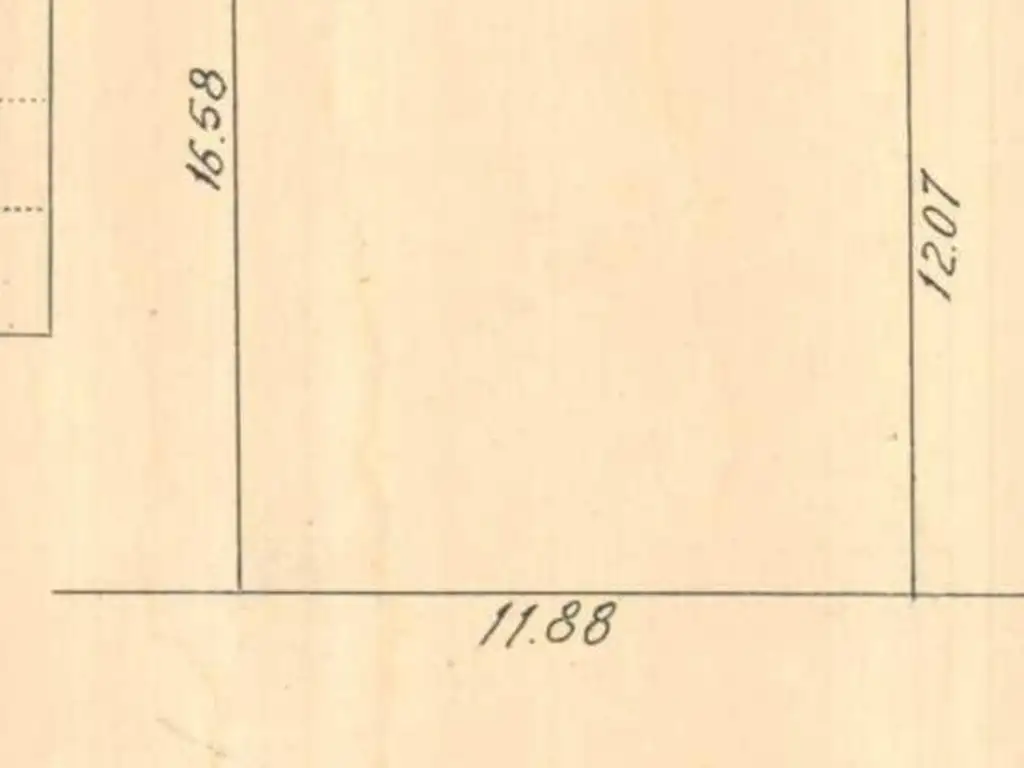 Terreno en Parque Chas  11,88 x 16,58
