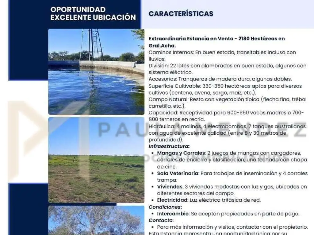 Terreno Campo  en Venta en General Acha, Utracan, La Pampa