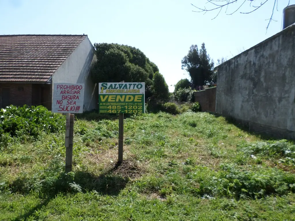 Terreno en Venta de 300 mts2. Barrio Faro!