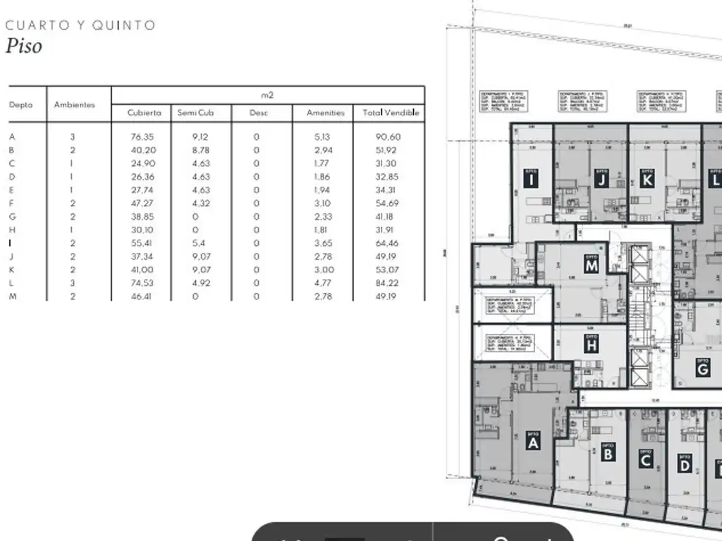 Departamento en el emprendimiento Sentire Almagro