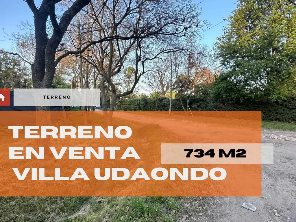 Terreno de 734m2 en  VENTA en Villa UDAONDO