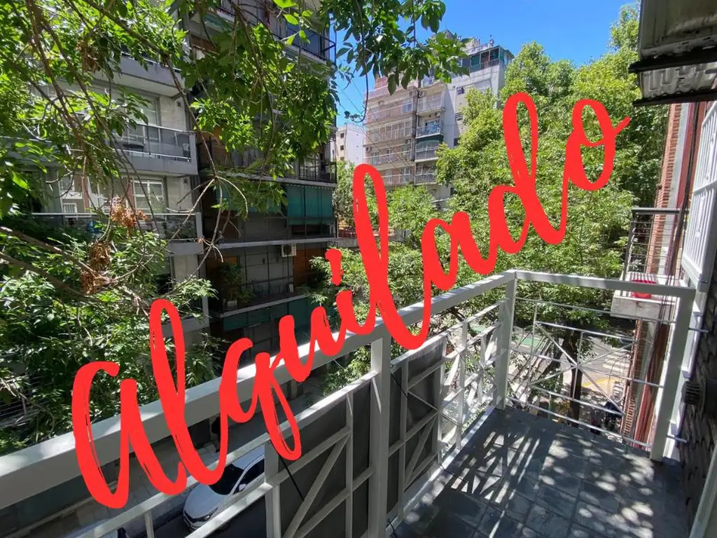 departamento en alquiler 2 ambientes super soleado al frente impecable!