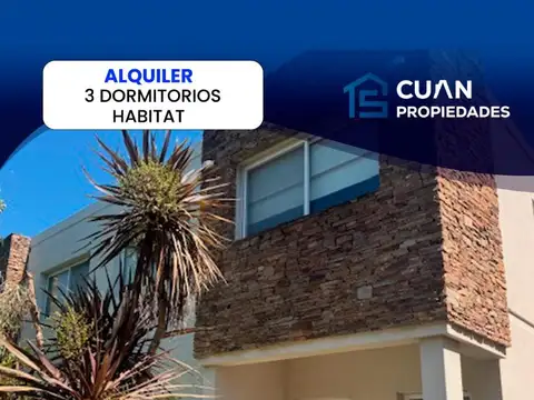 CASA EN ALQUILER HABITAT RESIDENCIAS - CUAN PROPIEDADES
