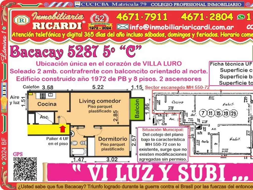 VI LUZ Y SUBI 2 amb balcon contraf al norte vista abierta