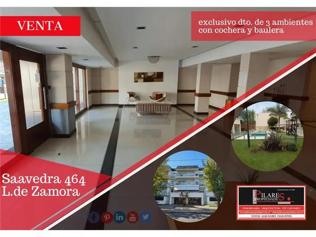 DEPARTAMENTO 3 AMBIENTES - LOMAS DE ZAMORA - OESTE, GRAN BS. AS. SUR