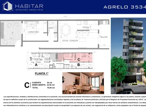 Pedro J Agrelo 3500, Piso 1/2