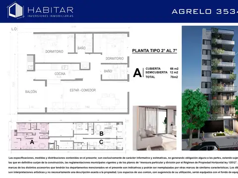 Departamento en Venta de Monoambiente