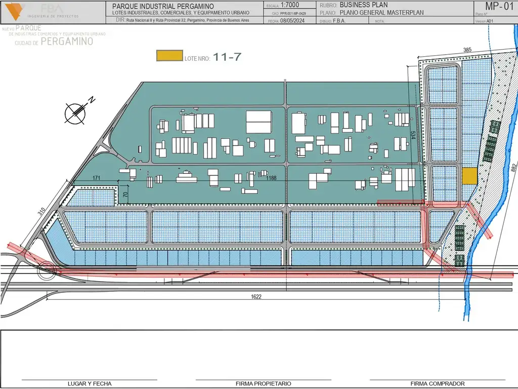 LOTE INDUSTRIAL EN VENTA EN PERGAMINO