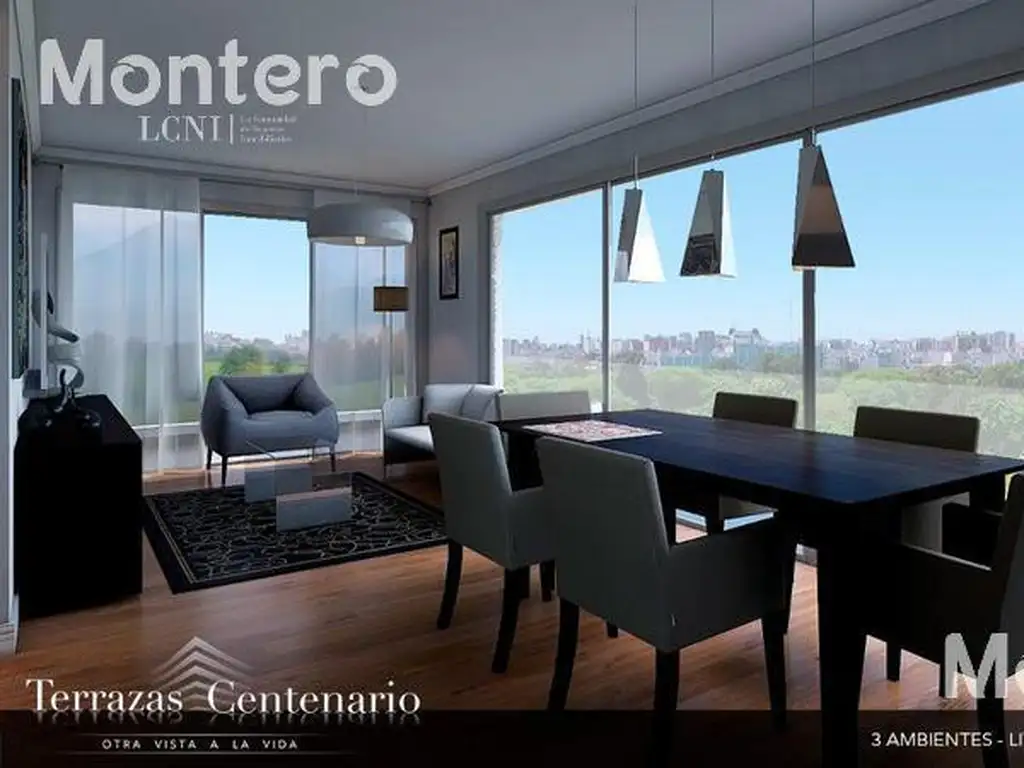 FRENTE AL PARQUE CENTENARIO, 2 AMBIENTES C/ BALCÓN, AMENITIES , 1º 104, PARRILLA, SUM, GIMNASIO, APT