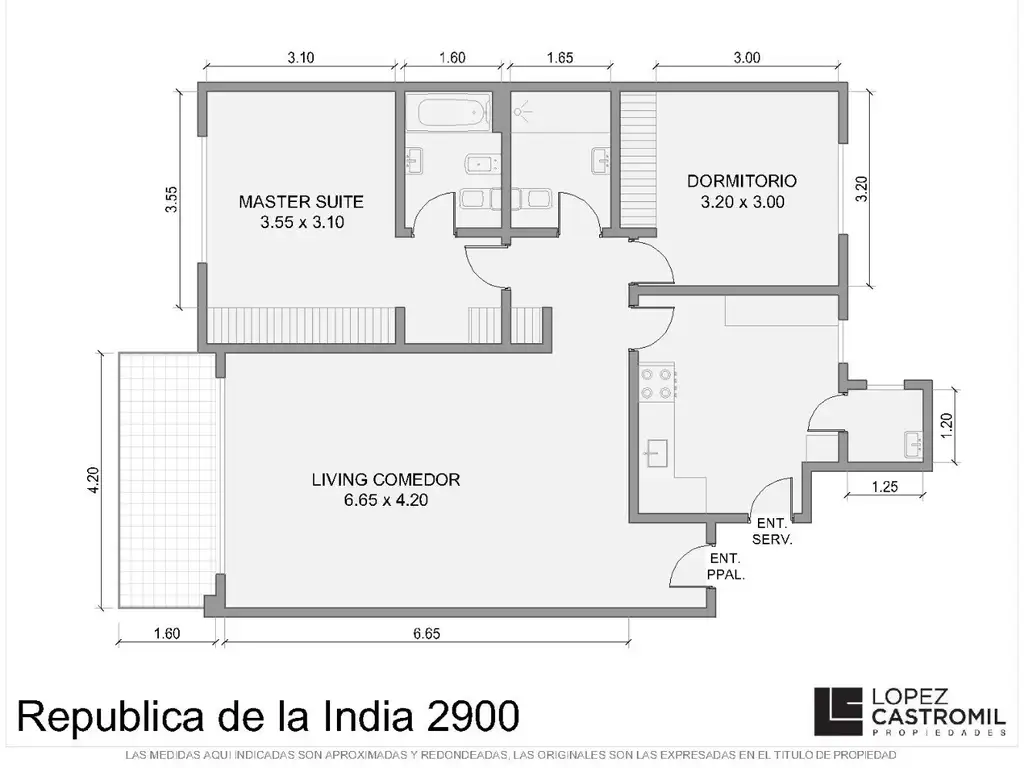 Departamento en Venta en Palermo Chico - 3 ambientes