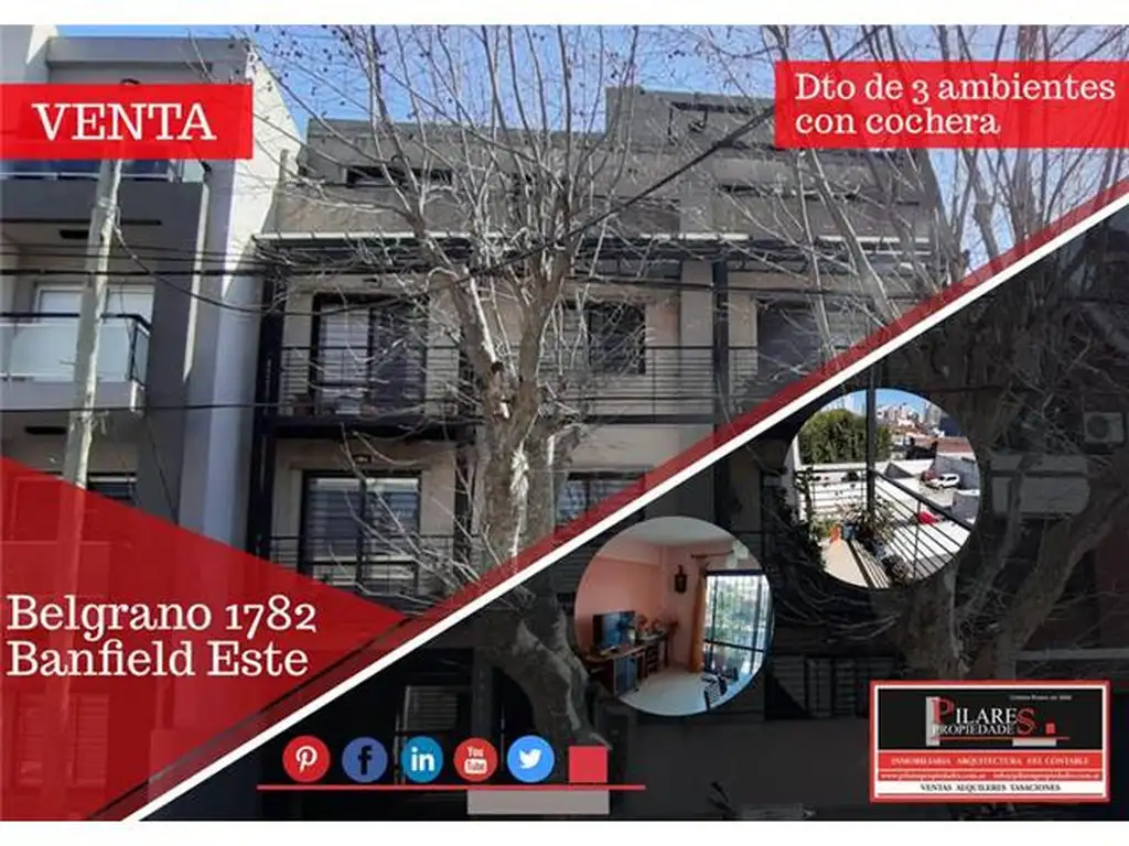 DEPARTAMENTO 3 AMBIENTES - BANFIELD - ESTE, GRAN BS. AS. SUR