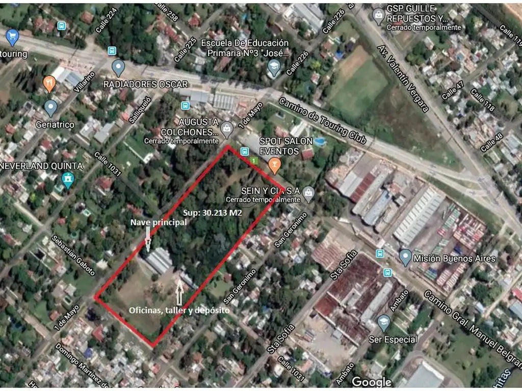 Terreno de 3 Hectáreas en F. Varela con Oficinas, Nave Industrial y Depósito (SE ESCUCHAN OFERTAS)