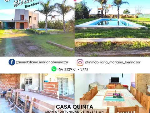 CASA QUINTA - COLONIA SUIZA - BARADERO