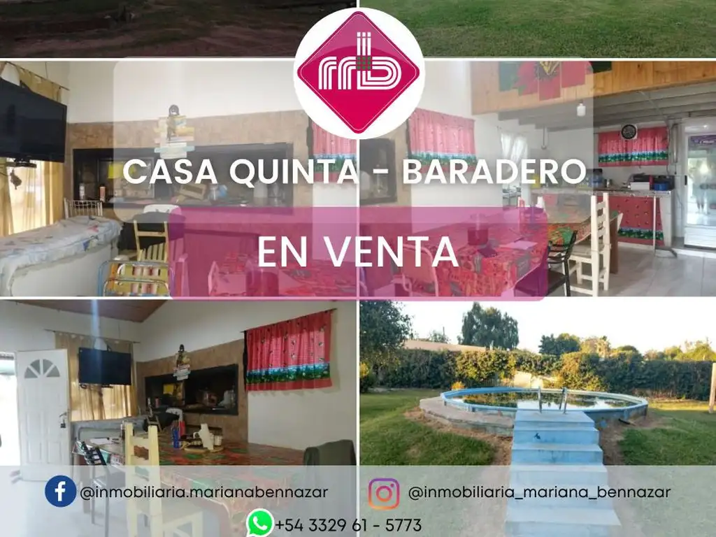 CASA QUINTA EN VENTA - BARADERO