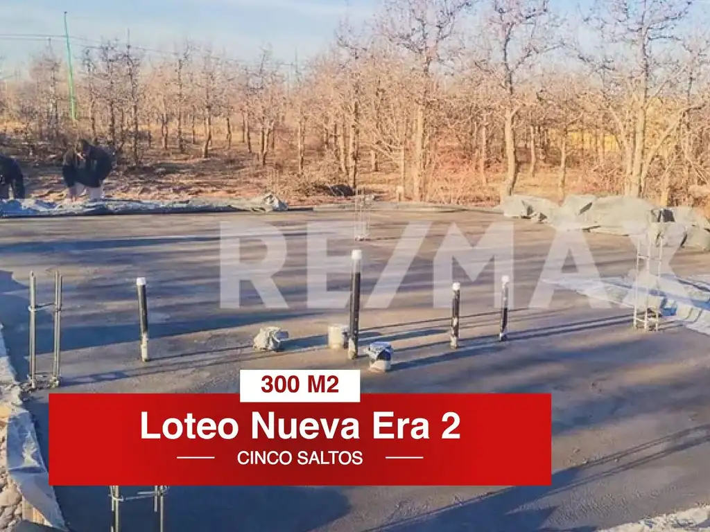 EN VENTA TERRENO 300 m2 NUEVA ERA 2 CINCO SALTOS