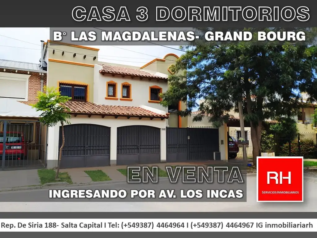 CASA 3 DORMITORIOS- Bº GRAND BOURG- VENTA