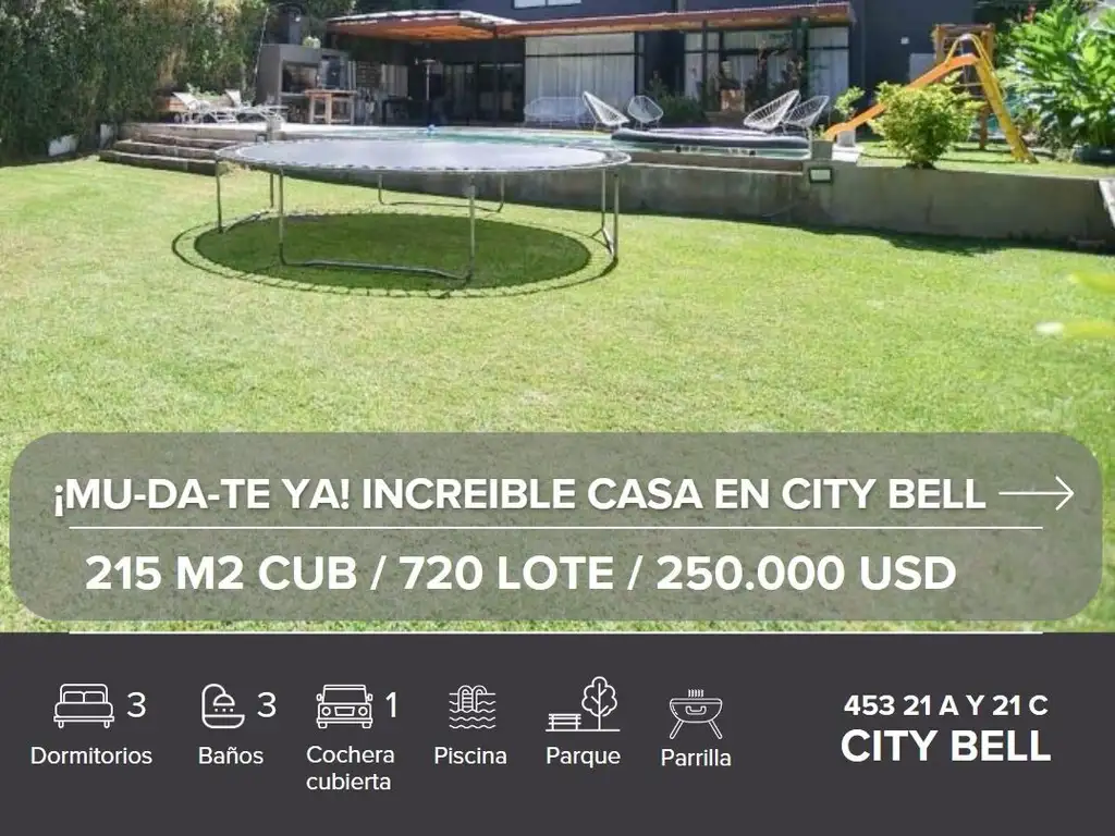 Casa en venta en City Bell