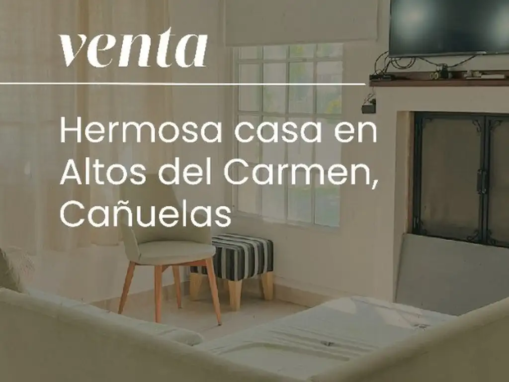 Altos de Carmen Barrio Privado –Cañuelas –Hermosa casa en venta