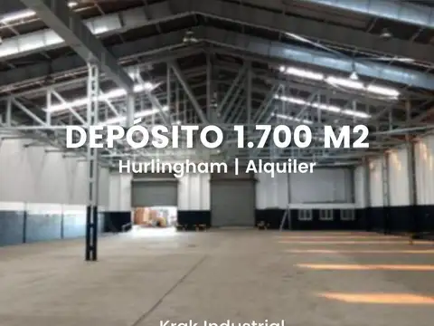 Alquiler Nave industrial en Hurlingham de 2200 m2