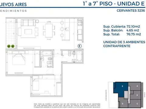 Cervantes 3236 , Piso 7