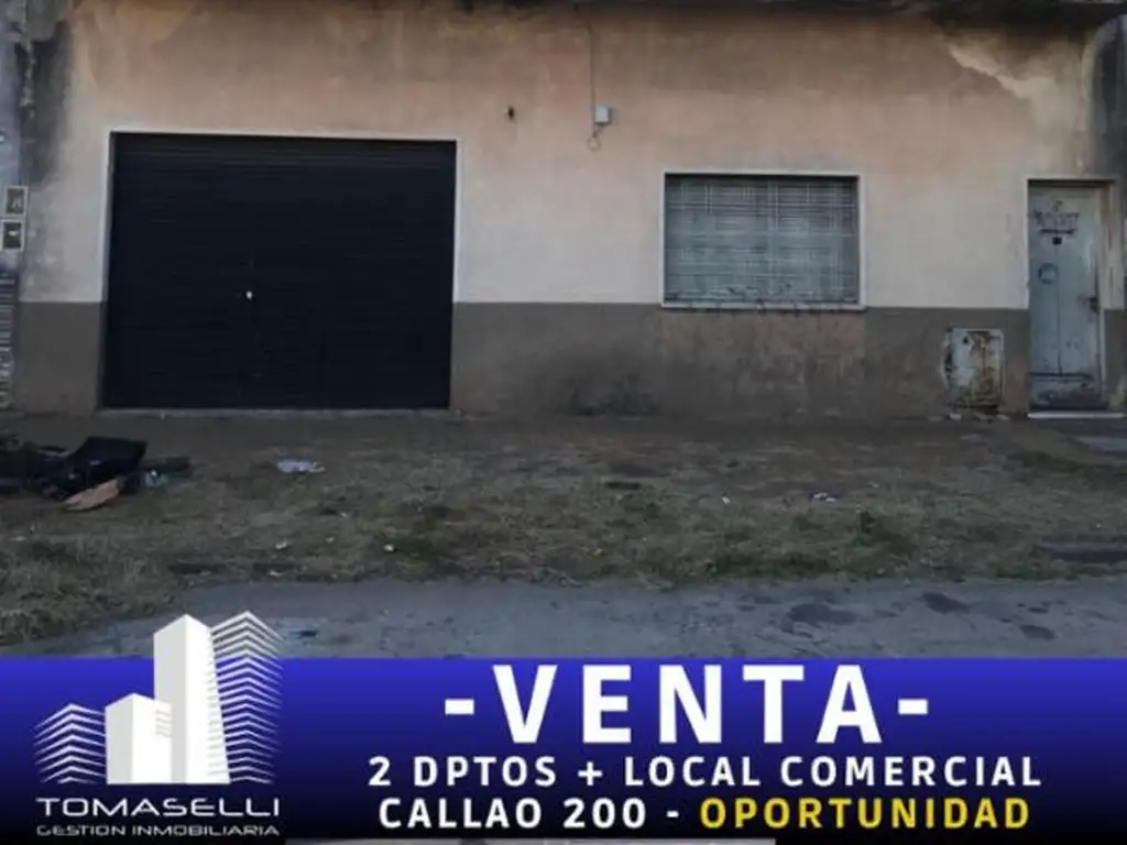 VENTA - CASA CON 2 DEPTOS. LOCAL A REFACCIONAR