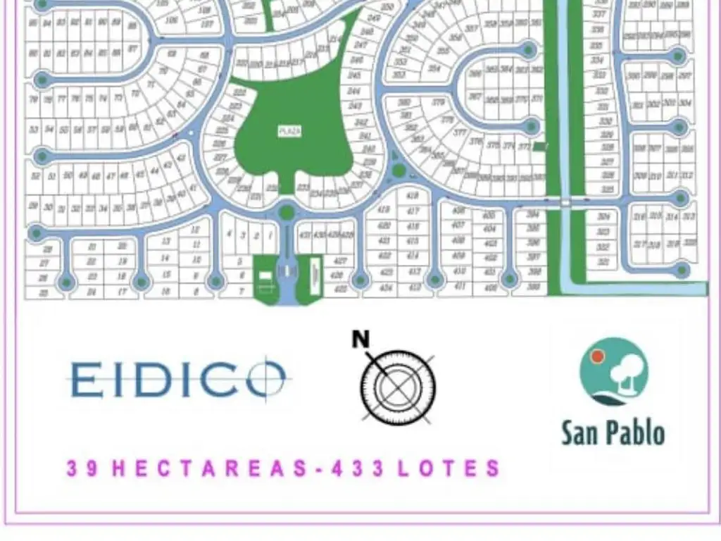 Venta de lote en el barrio privado  San Pablo