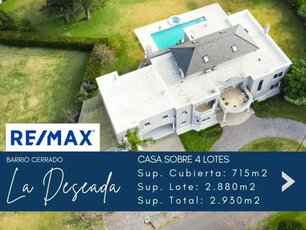 VENTA CASA 8 AMBIENTES EN LA DESEADA