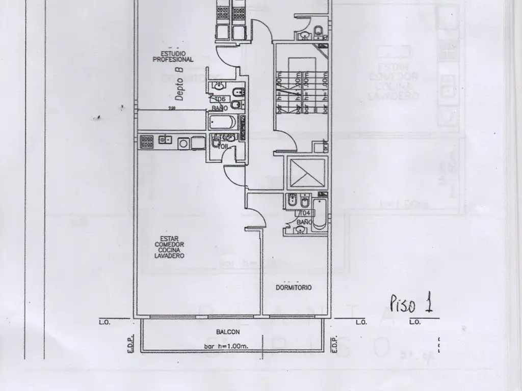 VENTA EN ALMAGRO MONOAMBIENTE- ESTUDIO PROFESIONAL- CON PATIO