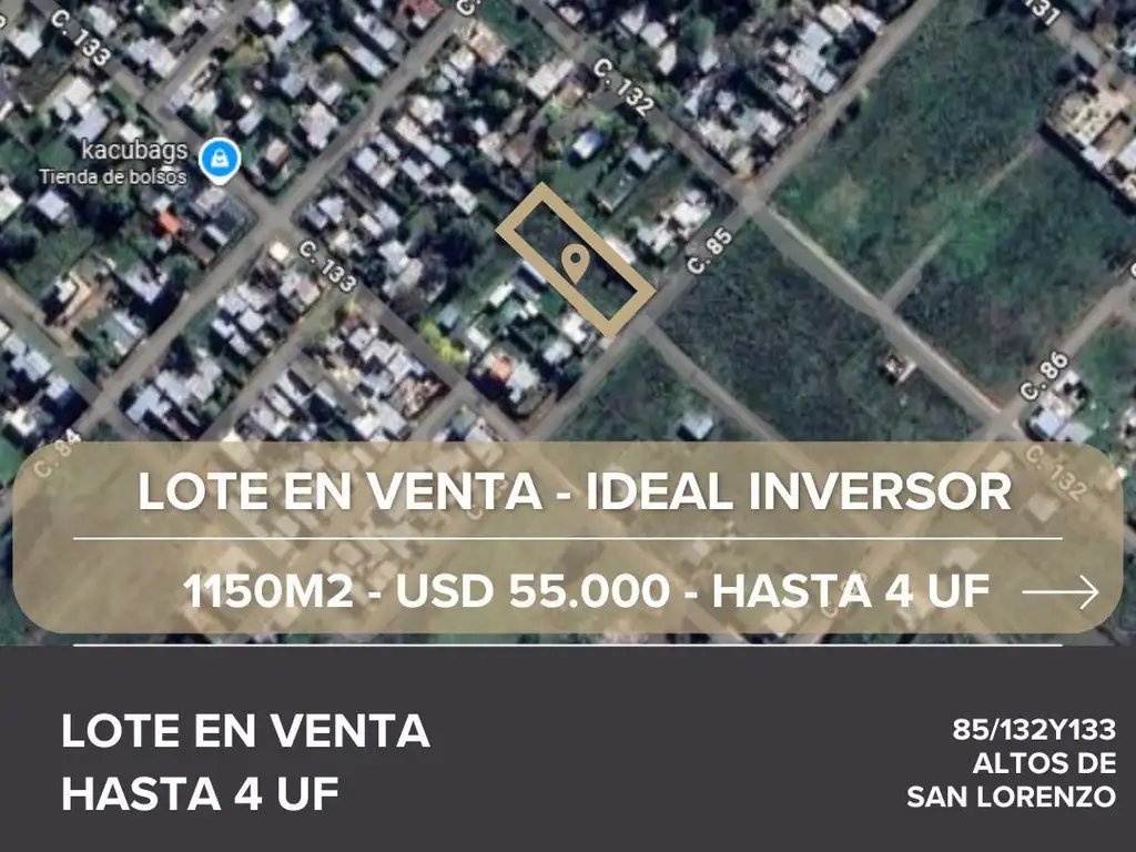 Venta de Lote en ALTOS DE SAN LORENZO, La Plata