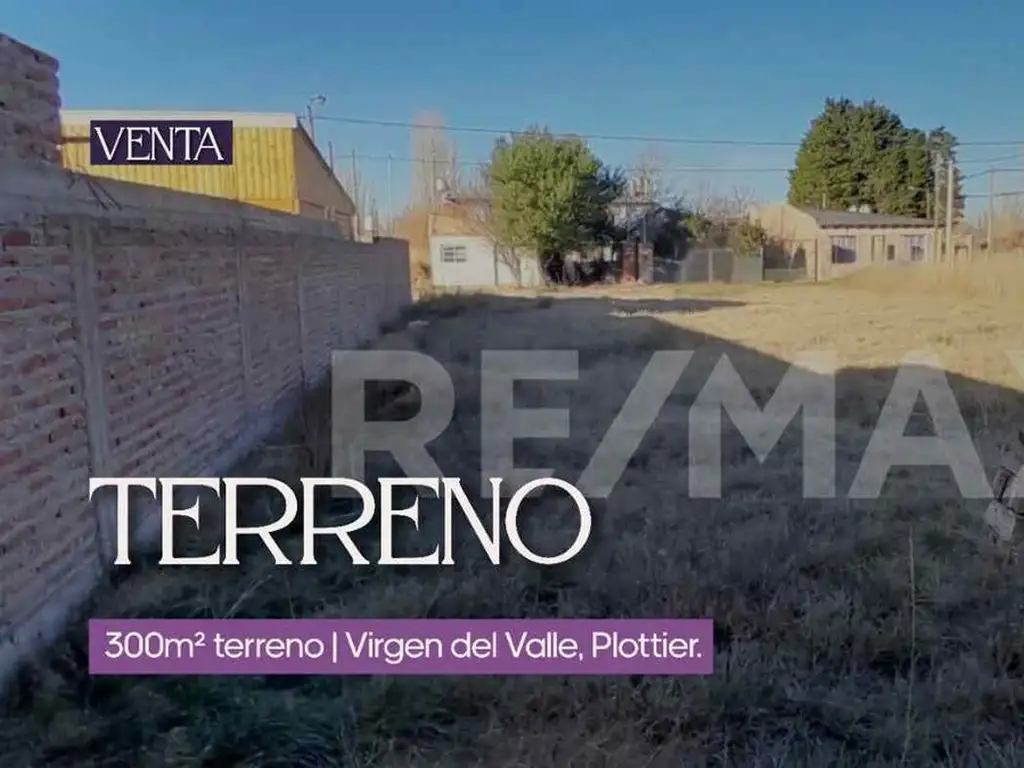 Venta de Terreno Virgen del Valle, Plottier