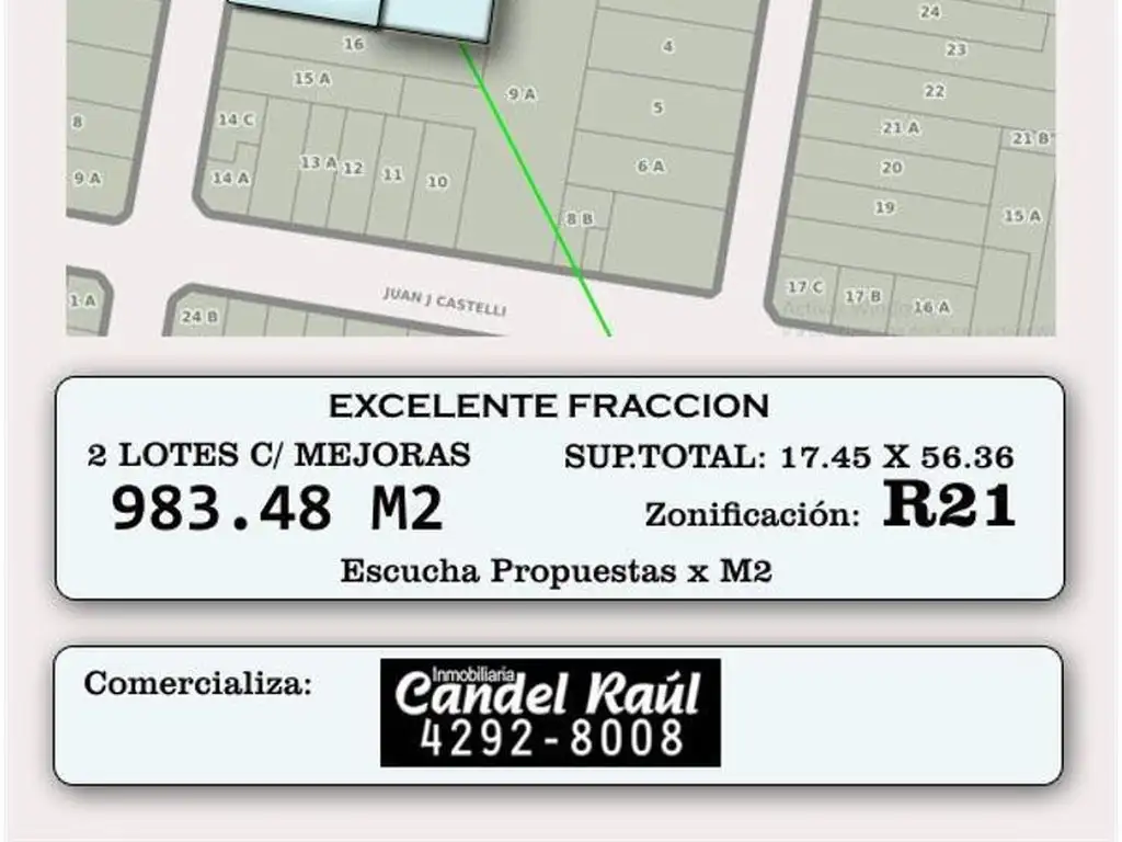 Fracción  en Venta  R21  Lomas