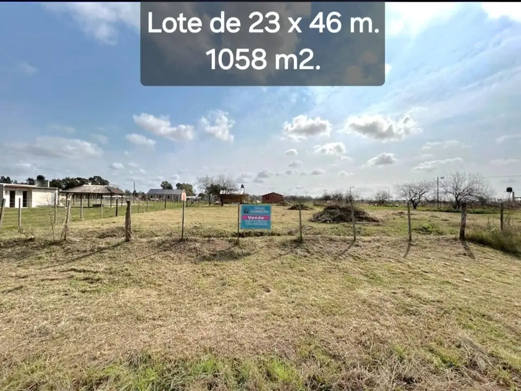 LOTE EN VENTA EN DOMSELAAR, OPORTUNIDAD