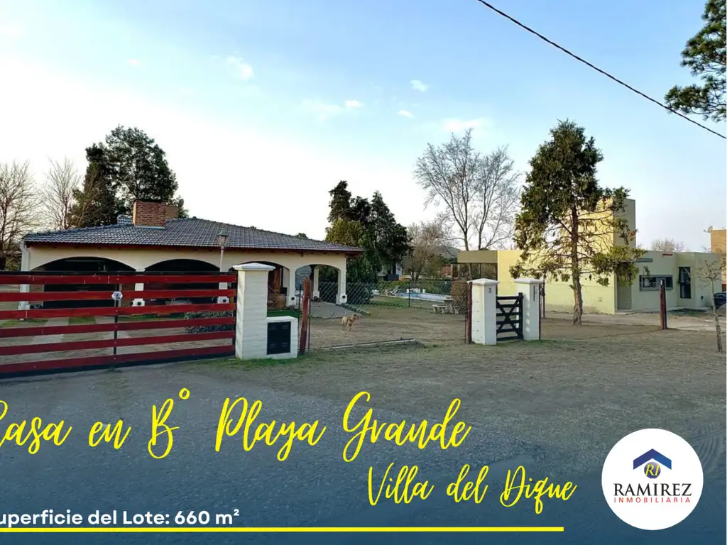 Casa en Venta en Villa del Dique Barrio “Playa Grande“