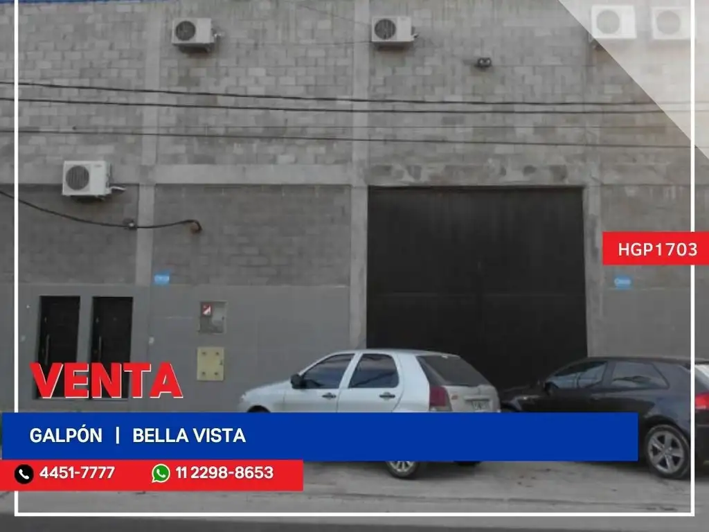 Galpón - Venta - Argentina, Bella Vista - Av. Pres. Arturo U. Illia 1800