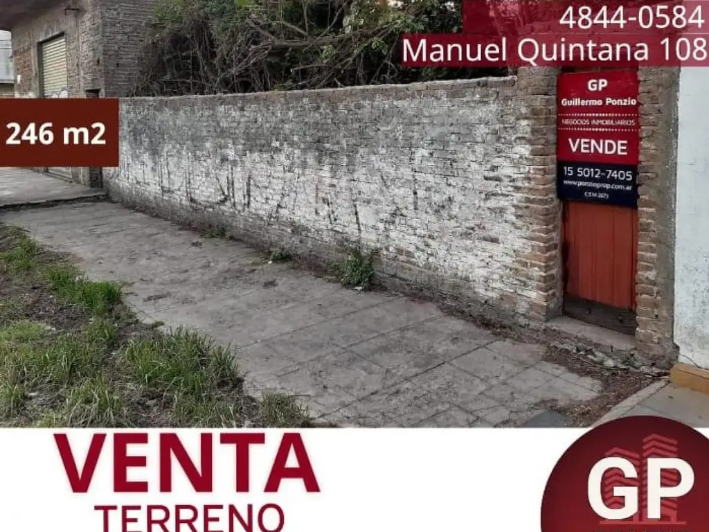 LOTE de 246 m2 en Villa Bosch