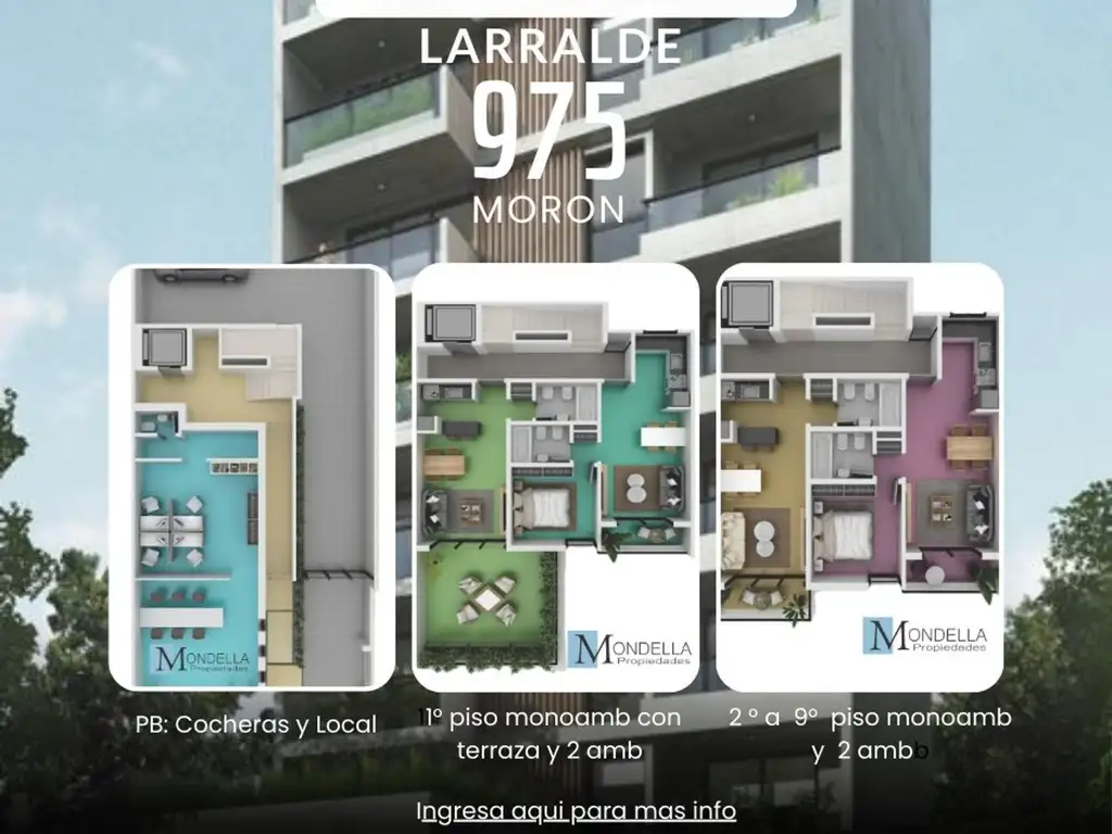 Departamento en el emprendimiento Larralde 975